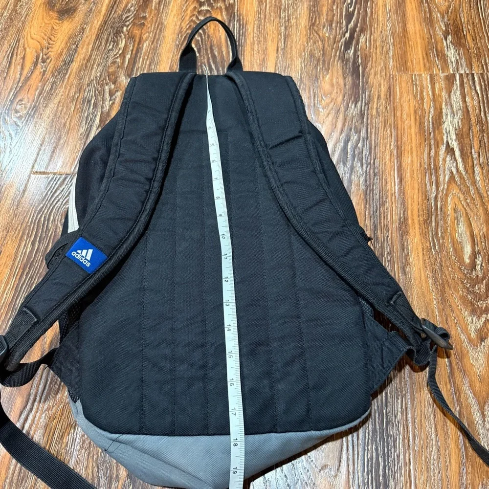 Adidas Black & White Logo 3 Stripe Backpack for Men /‎ Boys Girls Women's Bag